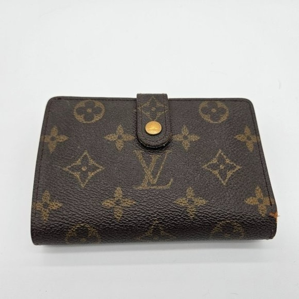 💯 Authentic Louis Vuitton Monogram Viennois Bifold Kisslock Wallet